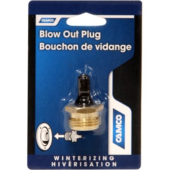 RV Brass Blow Out Plug