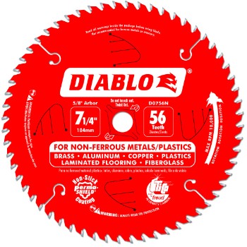 Non Ferrous Blade, 56 Tooth ~ 7 1/4"