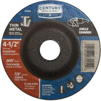 Century Drill & Tool   75552 4-1/2x.045 Mtl Cut Wheel