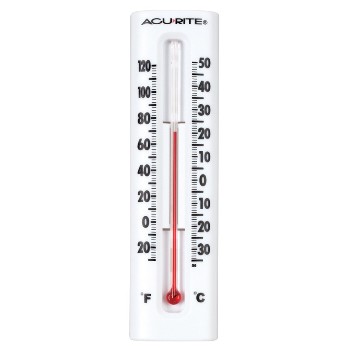 Chaney/AcuRite 00338 Thermometer ~ Wall Mount,  6.25"