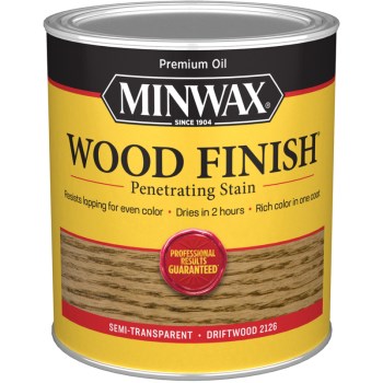 Minwax 70011 Semi-Trnasparent Wood Stain, Driftwood ~ Quart