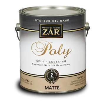 Ugl 33913 Zar Ultra Poly Clear Wood Finish, Antique Flat/gal