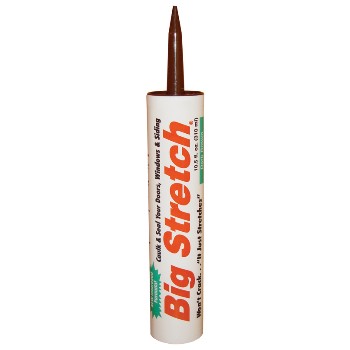 Sashco 10008 Big Stretch Acrylic Sealant, Dark Brown  ~ 10.5 oz.