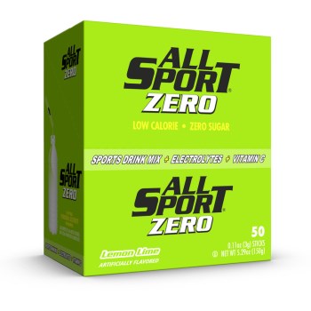 All Sport Zero Powder Sticks, Lemon Lime - 50pk