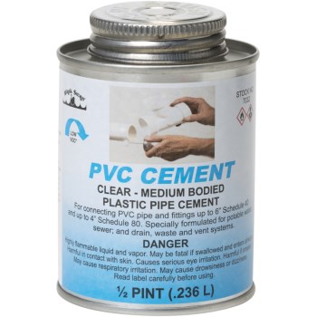 Black Swan Mfg 07032 8 Oz Pvc Med Cement