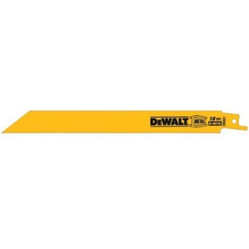 DeWalt DW4821B25 Reciprocating Blade, Bi-Metal 8"