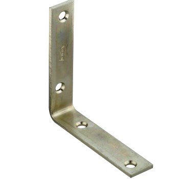 Corner Brace, Zinc ~ 4" L x 7/8" W