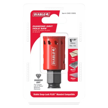 Diablo Diamond Grit Hole Saw - 1-1/8"