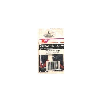 Knape &amp; Vogt 80-88DP WH Screws, 80 Standards ~ White