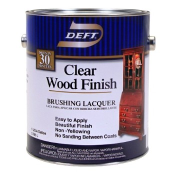 Wood Finish - Deft Clear Brushing Lacquer - Satin - 1 Gal