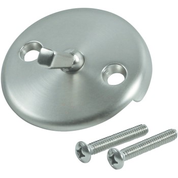 Bathtub Drain Face Plate W/Trip Lever