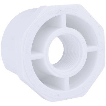 Charlotte Pipe PVC Sch 40 Reducing Bushing   1" x 1/2"