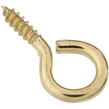 Solid Brass Screw Eye ~ 1 3/8"