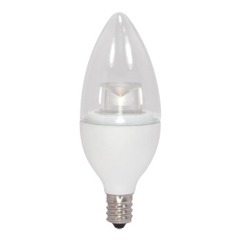LED Candle Bulb, Clear - 4.5W (40W Equivalent)