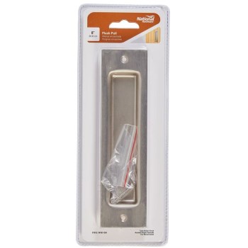 Flush Pull, Satin Nickel Finish ~ 8"