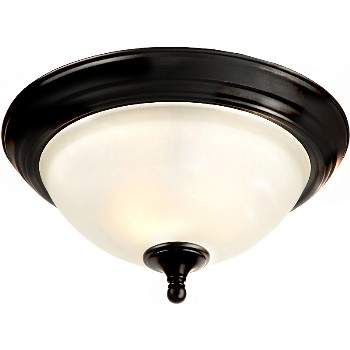 Hardware House 209892 Celing Fixture, 2 Light Galveston Design ~ Black