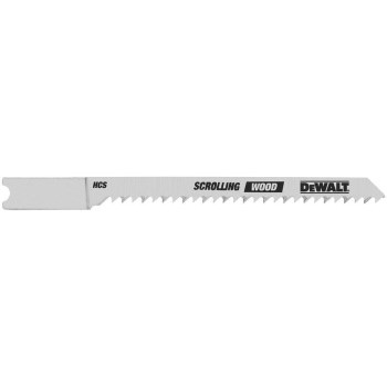 Jig Saw Blade, U-Shank - 3", 12 TPI Wood Scrolling, 5pk