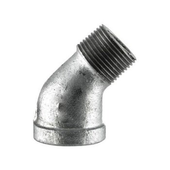 Anvil Galvanized Malleable Iron 45-Degree Street Elbow - 1/2"
