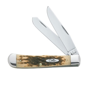 Case Knives 163 Trapper Knife - Amber Bone