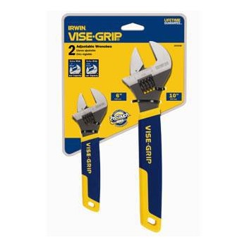 Irwin 2078700 Adjustable Wrench Set ~ 2 Piece