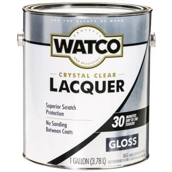 Watco Lacquer Clear Wood Finish, Gloss - Gallon