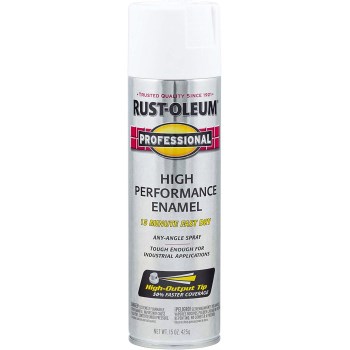 Rust-Oleum 7592838 High Performance Enamel Spray Paint, Gloss White ~ 15 oz Cans 