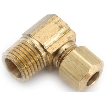 Brass Compression Elbow - 3/8" x 3/8" MIP