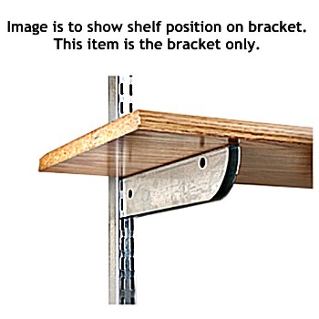 Shelving Bracket Double Hole, Galvanized ~ 5"