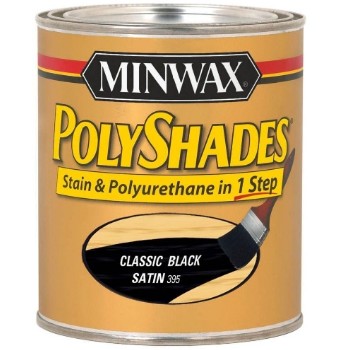 Minwax 61395 PolyShade -Classic Black Satin/ 1 Qrt