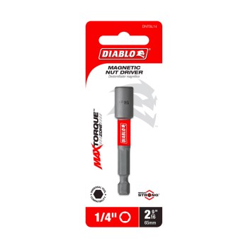 Diablo Magnetic Nut Setter - 1/4" x 2-9/16"
