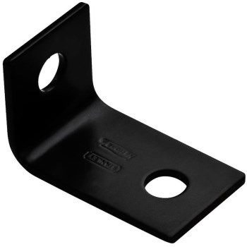 Offset Leg Corner Brace, Black HD - 7.5" x 1.6" x 3/16"