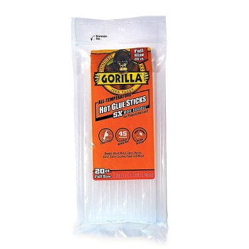 Gorilla Glue/OKeefes 3032002 Full Size Gorilla Hot Glue Sticks ~ 8"