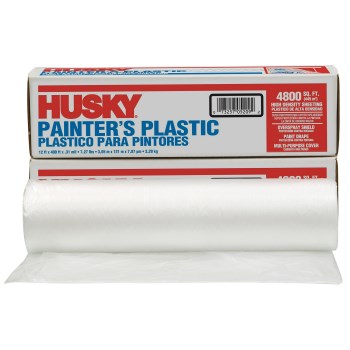 Poly Sheeting, Clear - 12 Ft x 400 Ft x 0.31 Mil