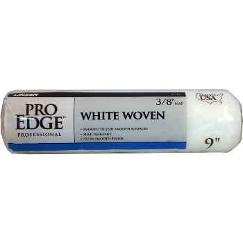 White Woven Pro Edge Roller Cover ~ 9" L x 3/8" Nap
