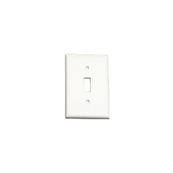 Wht Sgl Switch Plate