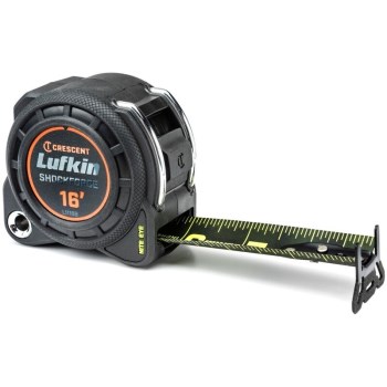 1-3/16" x 16' Black Tape Measure