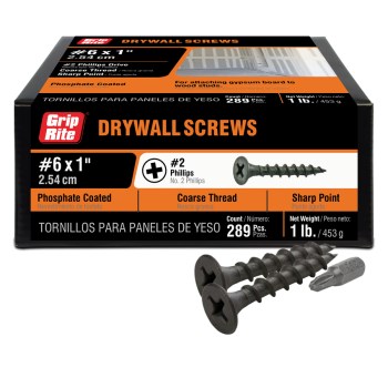Prime Source #6 x 1" Coarse Thread Drywall Screw (1 lb)