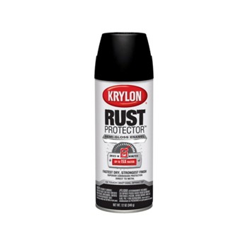 Krylon K06902100 Rust Protector Enamel Spray ~  Semi-Gloss Black