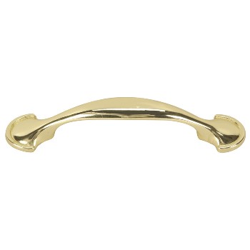 Spoon Cabinet Pull, Brass