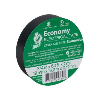 Electrical Tape, Utility Vinyl 3/4" x 60 Ft