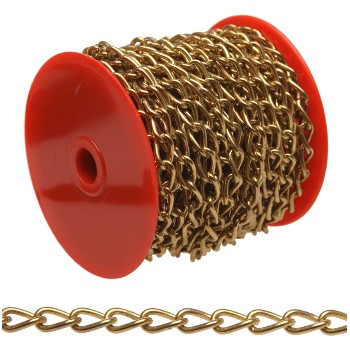 Campbell Chain 071-2017 Twist Link Chain - Brass Plated