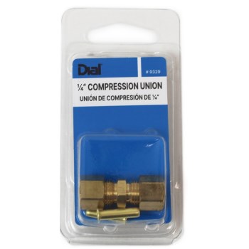 Dial Mfg Compression Union  Brass   1/4"