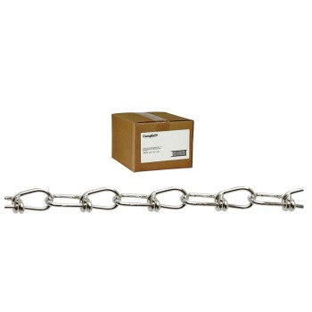 Campbell Chain 075-2024 Weldless Double Loop Chain ~ #2 x 100 Ft