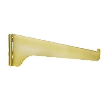 Shelf Bracket, Brass ~  8"