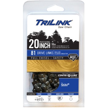 TriLink Saw Chain CL76381TL2 TriLink 0325 Full Chisel Chain Saw Chain ~ 20"