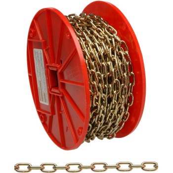 Decorative Chain, Brass Glo Finish ~ #10 x 60 Ft