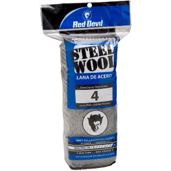 Red Devil 0317 Steel Wool Pads,  #4 Extra Coarse ~ 16 Pads/Pack