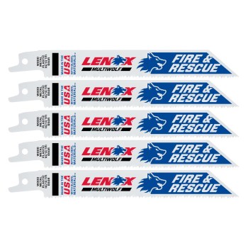 Lenox Heavy Duty Reciprocating Saw Blade, 6" - 5-Pack (10/14 TPI)
