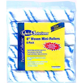 Woven 4" Roller Covers ~ Pack of 6 
