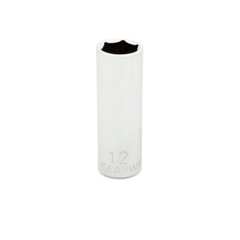 GearWrench Deep Socket, 6-Point - 1/4" Drive, 12mm